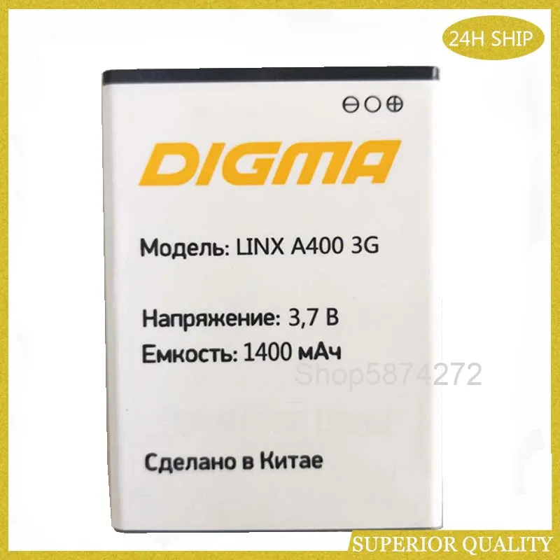 10pcs New LINX A400 3G battery for Digma LINX A400 3G smartphone phone Battery 3.7V 1400mAh smart phone Battery
10pcs New LINX A400 3G battery for Digma LINX A400 3G smartphone phone Battery 3.7V 1400mAh smart phone Battery