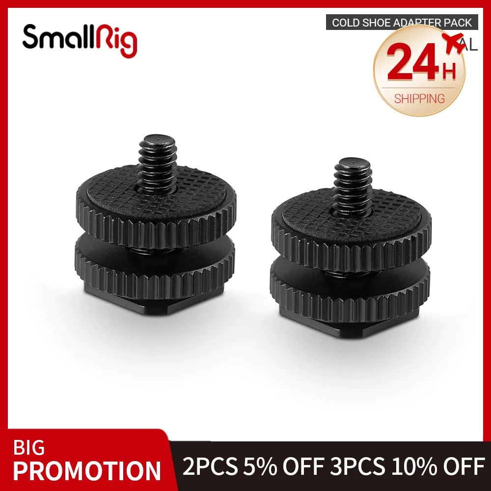 Адаптер SmallRig для холодного башмака для камеры DSLR с резьбой от 3/8 до 1/4 дюйма (2 шт. в упаковке), быстросъемный для монитора, вспысветильник, под...
Адаптер SmallRig для холодного башмака для камеры DSLR с резьбой от 3/8 до 1/4 дюйма (2 шт. в упаковке), быстросъемный для монитора, вспысветильник, под...