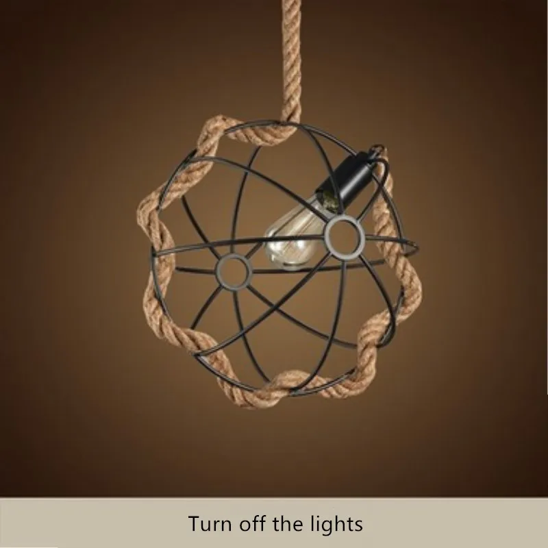 Pendant Lamp / Bar Decoration Lamp Loft Creative Iron Retro Vintage Loft Rope Edison Cafe / Restaurant DIA 410MM Free Shipping
Pendant Lamp / Bar Decoration Lamp Loft Creative Iron Retro Vintage Loft Rope Edison Cafe / Restaurant DIA 410MM Free Shipping
