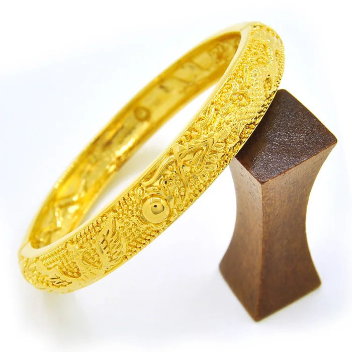 Vintage Dragon & Phoenix Pattern Openable Bangle 18K Gold Solid Womens Bracelet Gift
Vintage Dragon & Phoenix Pattern Openable Bangle 18K Gold Solid Womens Bracelet Gift