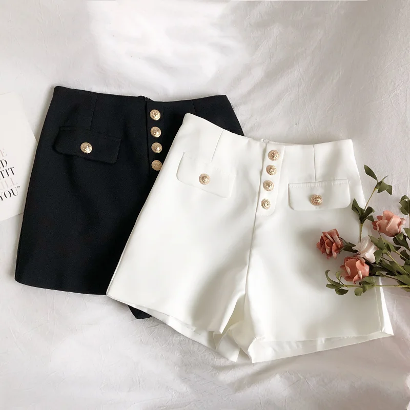 Fitaylor 2021 New Spring Summer Office Lady High Waist Temperament Shorts Women Casual Single Breasted Wide Leg Shorts
Fitaylor 2021 New Spring Summer Office Lady High Waist Temperament Shorts Women Casual Single Breasted Wide Leg Shorts