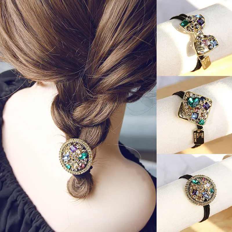 Stylish Crystal Rhinestone Hair Rope Multi-colors Popular Ponytail New Hair Ring Simple Creative Stretch Shine Net Red Alloy Tie
Stylish Crystal Rhinestone Hair Rope Multi-colors Popular Ponytail New Hair Ring Simple Creative Stretch Shine Net Red Alloy Tie
