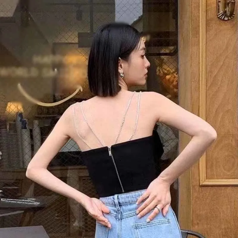 GALCAUR Black Patchwork Bowknot Vest For Women Square Collar Sleeveless Minimalist Short Sexy Camis Female Summer 2021 New Style
GALCAUR Black Patchwork Bowknot Vest For Women Square Collar Sleeveless Minimalist Short Sexy Camis Female Summer 2021 New Style