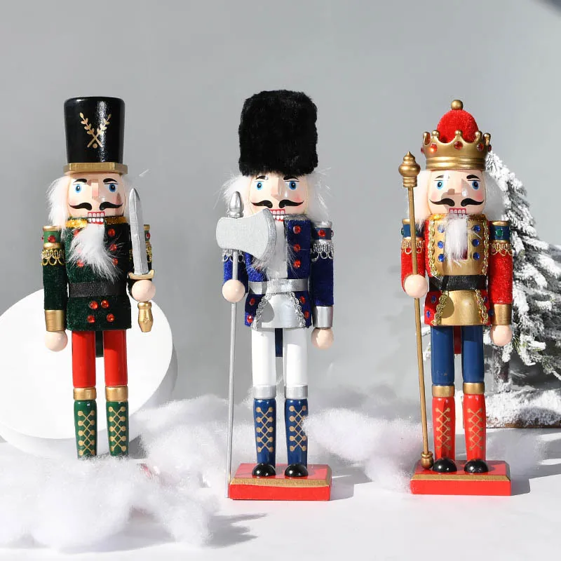30cm Wooden Nutcracker Solider Figures Model Toy Wooden Handicraft Christmas Ornaments Decorations Children Gift
30cm Wooden Nutcracker Solider Figures Model Toy Wooden Handicraft Christmas Ornaments Decorations Children Gift