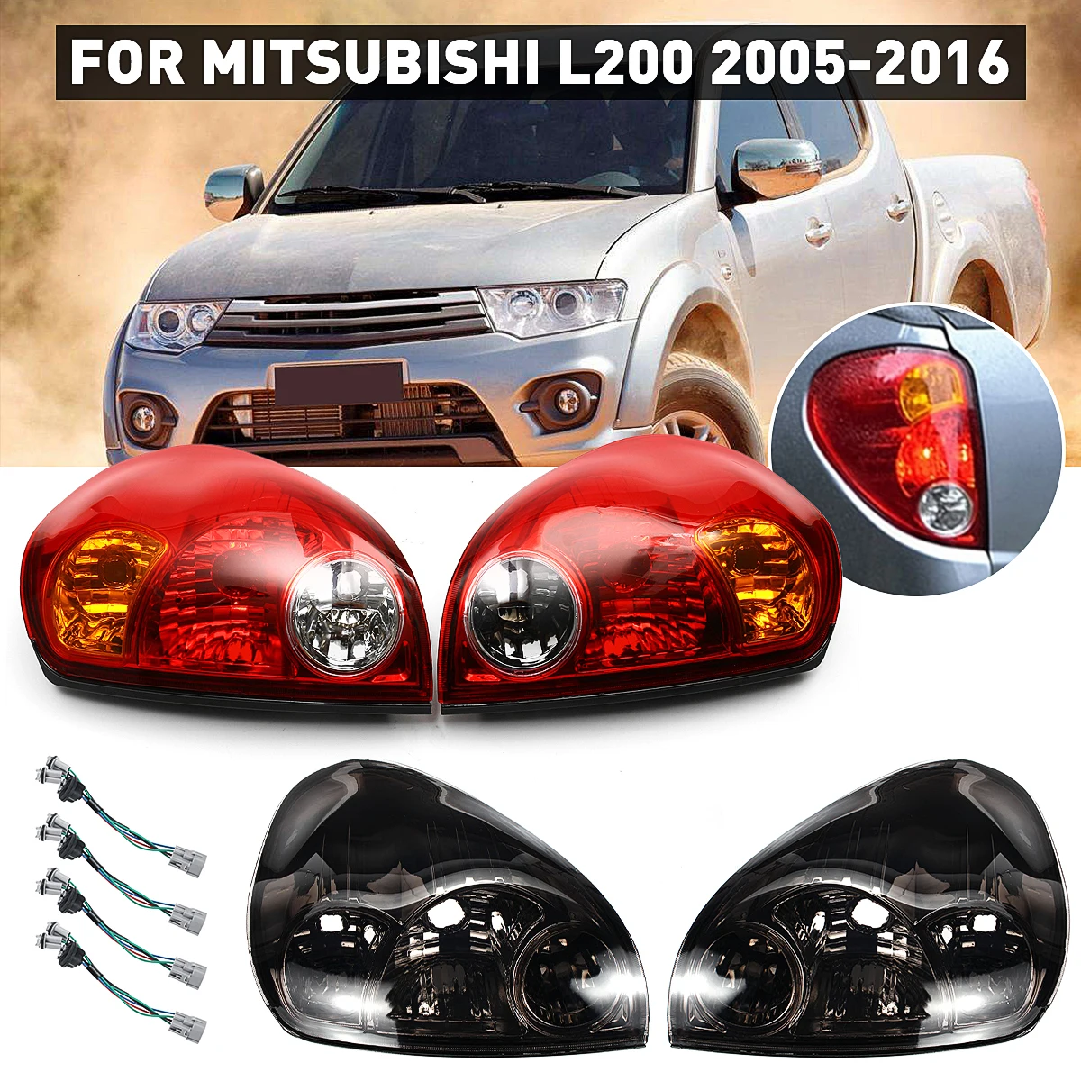 Car Tail Light Rear Lamp Tail Lights For Mitsubishi L200 2005-2016 for Triton Red Brake Light Right RLM260-WDI-R RLM260-WDI-L
Car Tail Light Rear Lamp Tail Lights For Mitsubishi L200 2005-2016 for Triton Red Brake Light Right RLM260-WDI-R RLM260-WDI-L