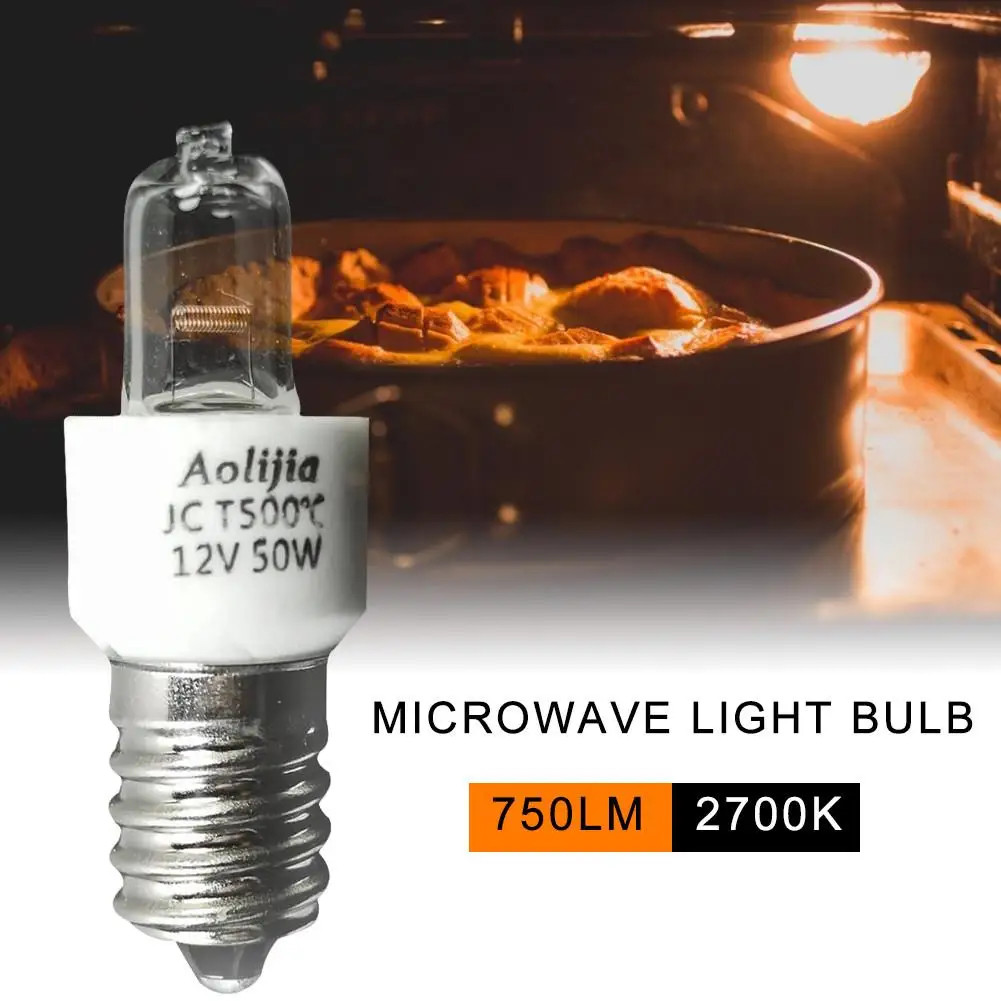 50W E14 Oven Light Bulb 12V High Temperature Resistant Safe Halogen Lamp Dryer Microwave Bulb for Household
50W E14 Oven Light Bulb 12V High Temperature Resistant Safe Halogen Lamp Dryer Microwave Bulb for Household