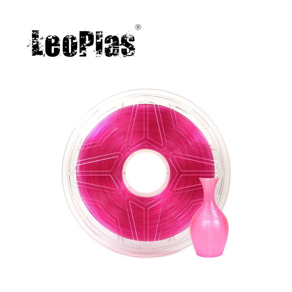 LeoPlas 1.75mm Flexible Soft Clear Pink TPU Filament 1kg For 3D Printer Consumables Rubber Printing Supplies
LeoPlas 1.75mm Flexible Soft Clear Pink TPU Filament 1kg For 3D Printer Consumables Rubber Printing Supplies