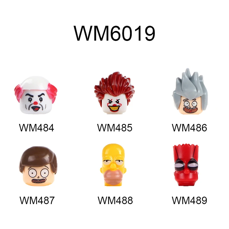 WM484 WM485 WM486 WM487 WM488 WM489 WM6019 Figure Head Movie Series Bricks Action Building Blocks Educational Toys For Kids Gift
WM484 WM485 WM486 WM487 WM488 WM489 WM6019 Figure Head Movie Series Bricks Action Building Blocks Educational Toys For Kids Gift