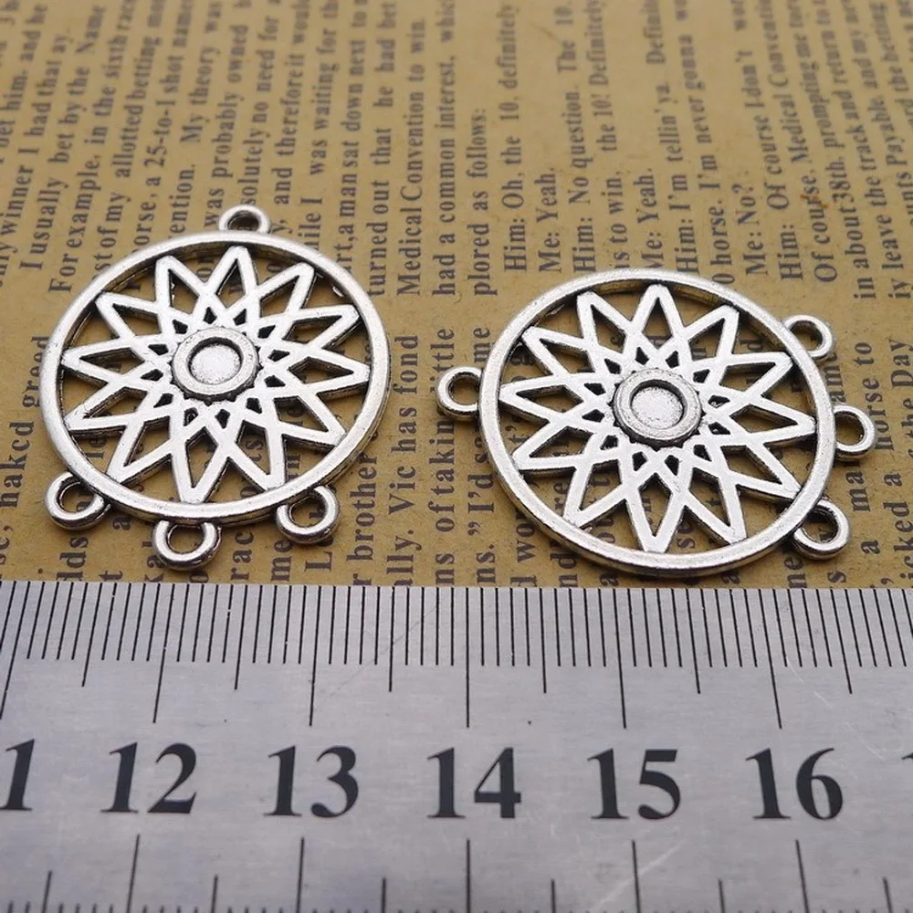 50pcs Earring Connectors Charms 33mm x 27mm DIY Jewelry Making Pendant antique silver color
50pcs Earring Connectors Charms 33mm x 27mm DIY Jewelry Making Pendant antique silver color