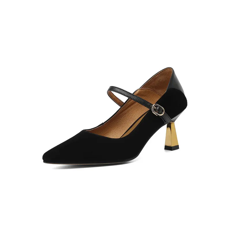 Salu Buckle Mary Janes Full Genuine Leather High Heels Pumps Wedding Women Shoes Thin Heels Party Women Heels Office Ladie Shoes
Salu Buckle Mary Janes Full Genuine Leather High Heels Pumps Wedding Women Shoes Thin Heels Party Women Heels Office Ladie Shoes