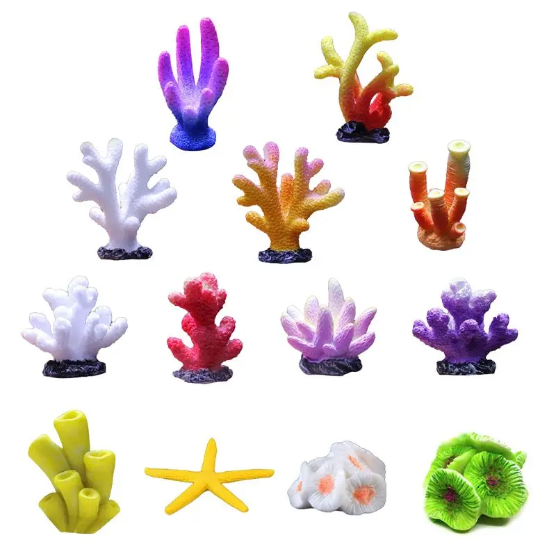 Colorful Resin Aquarium Artificial Coral Reef Decoration Fish Tank Coral Stone Landscape Ornament Accessories 
Colorful Resin Aquarium Artificial Coral Reef Decoration Fish Tank Coral Stone Landscape Ornament Accessories