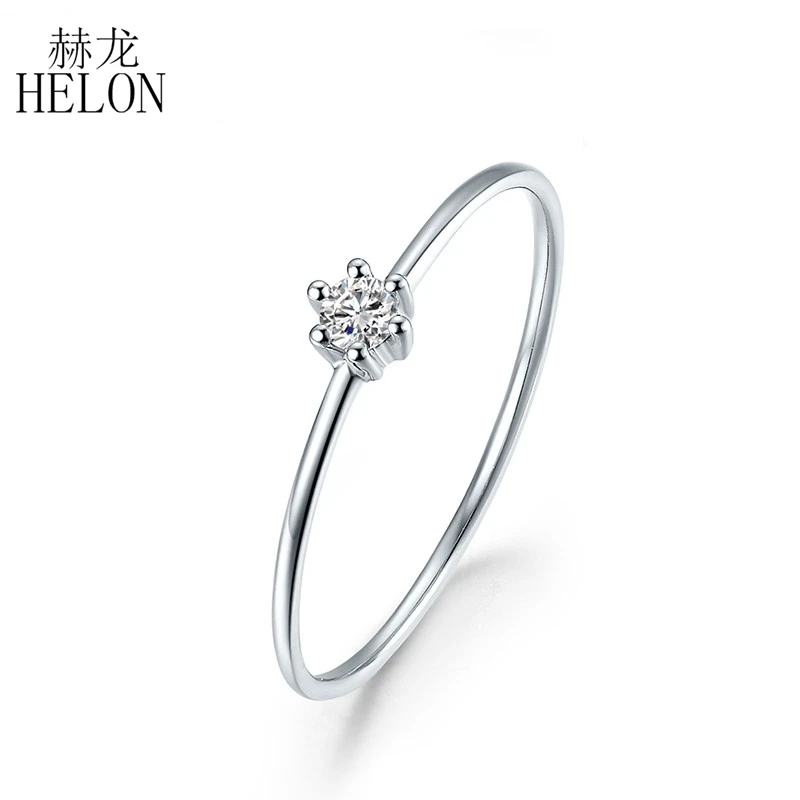 HELON Solid 14K 585 White Gold Moissanite Rings for Women Lab Grown Round Cut Gorgeous Diamond Wedding Engagement Fine Jewelry
HELON Solid 14K 585 White Gold Moissanite Rings for Women Lab Grown Round Cut Gorgeous Diamond Wedding Engagement Fine Jewelry