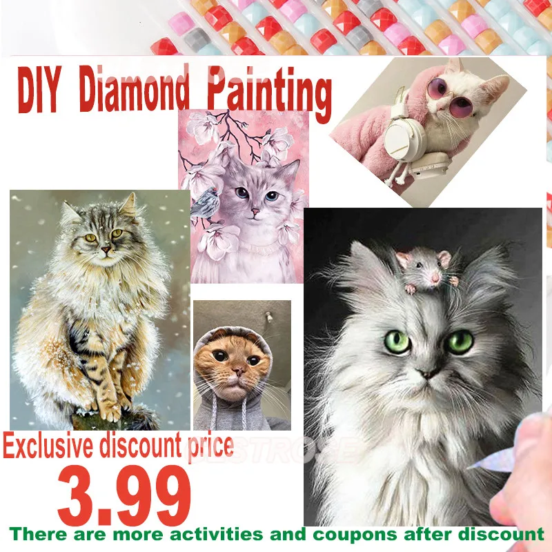 Animal Diamond Paiting Cross Stitch Kit Gift Cat with Earphones Can Be Customized for Bedroom and Living Room Decoration
Animal Diamond Paiting Cross Stitch Kit Gift Cat with Earphones Can Be Customized for Bedroom and Living Room Decoration