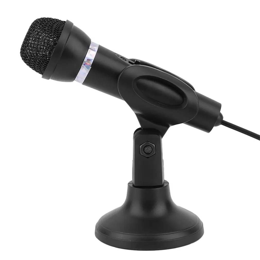 Computer Notebook Desktop Microphone KTV-307 Wire Karaoke Handheld Microphone 3.5mm Mic With Base For Singing Recording
Computer Notebook Desktop Microphone KTV-307 Wire Karaoke Handheld Microphone 3.5mm Mic With Base For Singing Recording