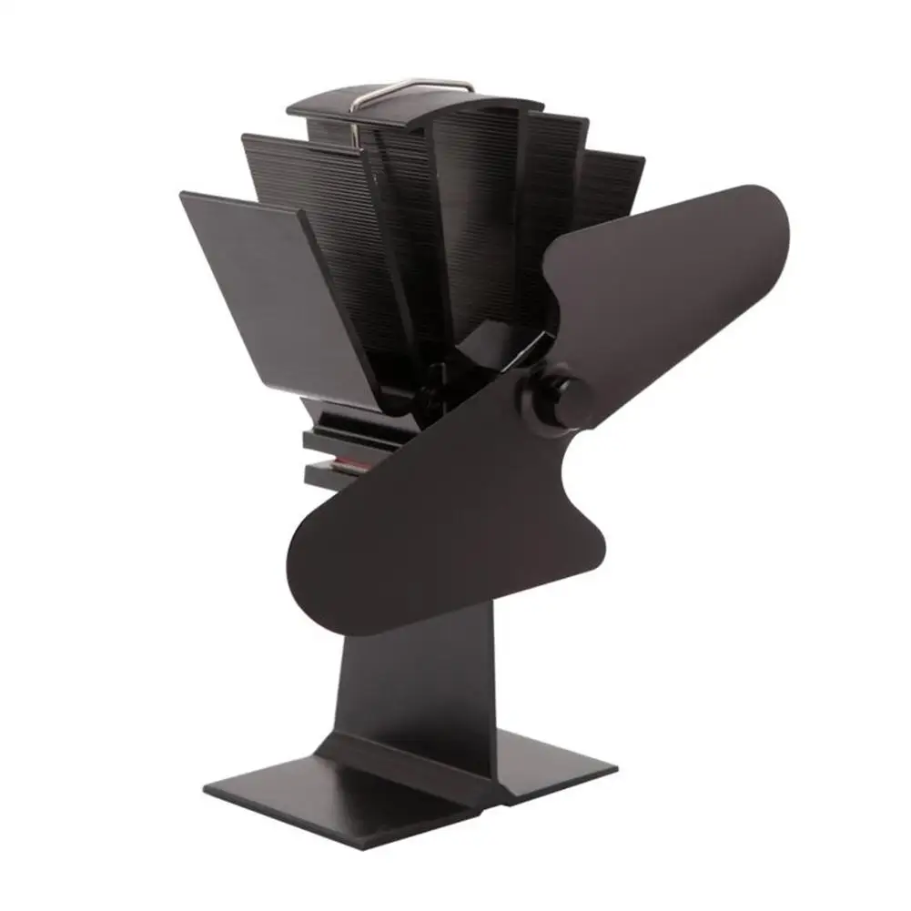 Black Stove Fan 2-Blade Fireplace Fan Thermal Power Fan Wood Fireplace Fan Heat Powered Wood Stove Fan Home Efficient Heat Distr
Black Stove Fan 2-Blade Fireplace Fan Thermal Power Fan Wood Fireplace Fan Heat Powered Wood Stove Fan Home Efficient Heat Distr