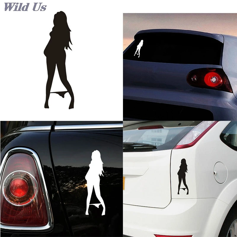 2016 Sexy Girls Car Sticker Styling Decal Wearing Bikini Super Cool Exterior Accessories 1Pcs White Black | Автомобили и