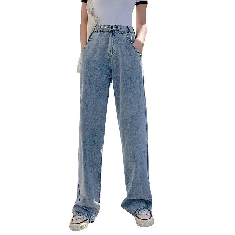 Streetwear Vintage Quality 2020 Fashion Harajuku Straight Pants Woman Jeans High Waist Clothes Wide Leg Denim Clothing Blue
Streetwear Vintage Quality 2020 Fashion Harajuku Straight Pants Woman Jeans High Waist Clothes Wide Leg Denim Clothing Blue