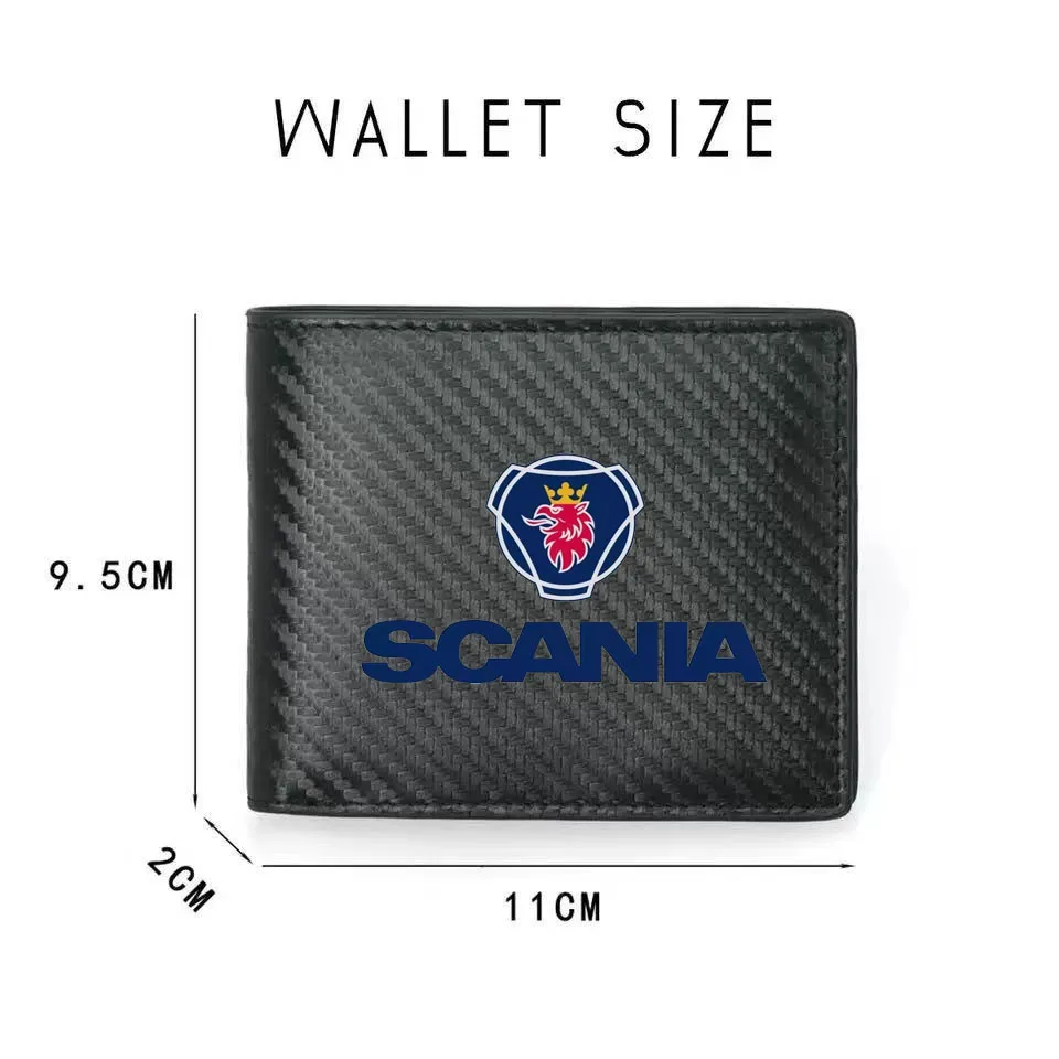 Car Logo Carbon Fiber Leather Wallet Men ID Card Holder Purses For Scania K250 K280 K320 K490 R620 R470 SERIE SerieX Card Bag
Car Logo Carbon Fiber Leather Wallet Men ID Card Holder Purses For Scania K250 K280 K320 K490 R620 R470 SERIE SerieX Card Bag