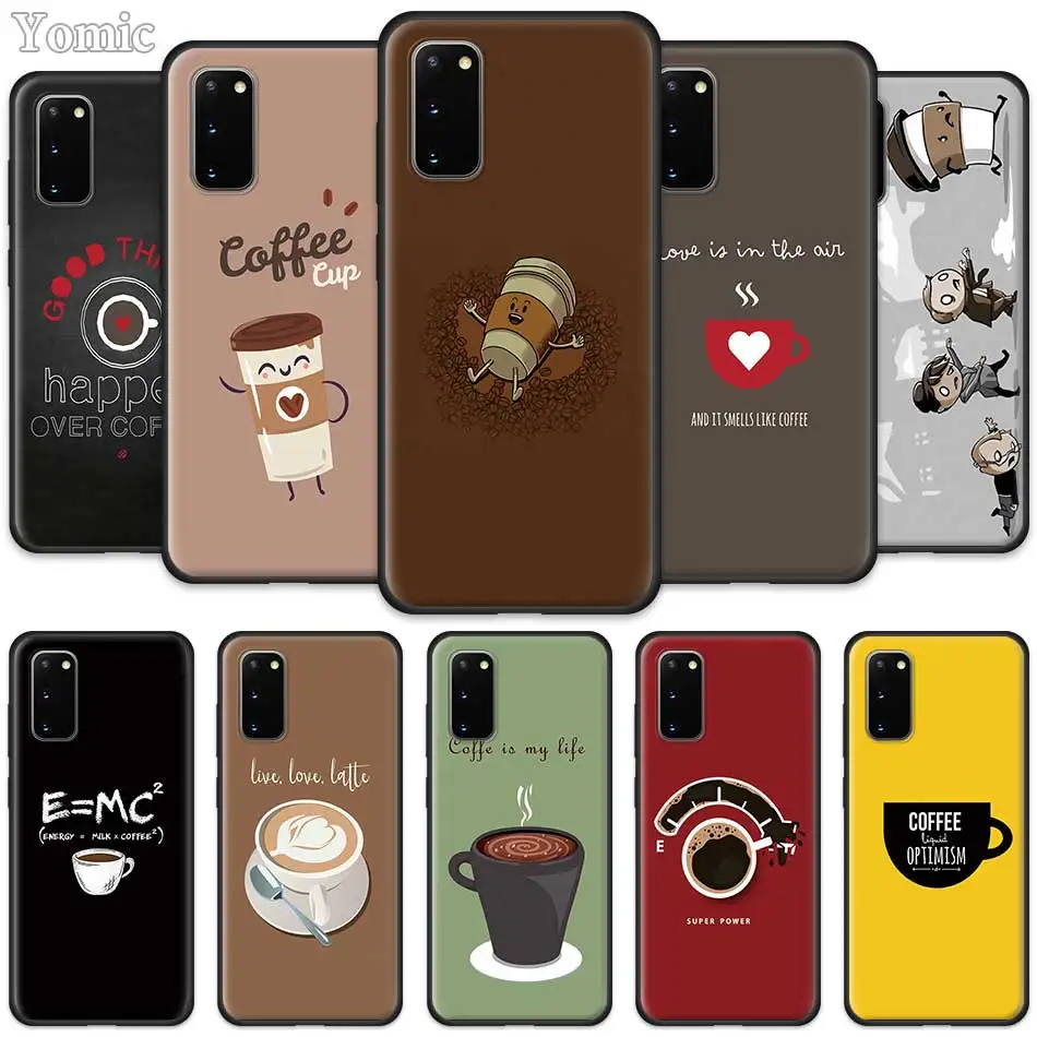 Soft Case for Samsung Galaxy S20 FE S21 Note 20 Ultra S10 10 Lite S9 Plus S8 S10e Black Silicone Cover Coffee Wine Cup Book
Soft Case for Samsung Galaxy S20 FE S21 Note 20 Ultra S10 10 Lite S9 Plus S8 S10e Black Silicone Cover Coffee Wine Cup Book