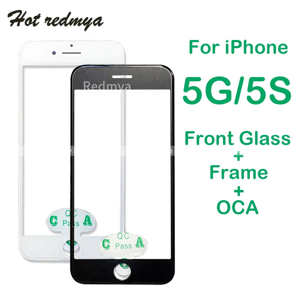 10 шт., переднее Сенсорное ЖК-экран, внешнее стекло для iPhone 5 5G SE, передняя стеклянная панель, рамка с OCA, запасные части 
10 шт., переднее Сенсорное ЖК-экран, внешнее стекло для iPhone 5 5G SE, передняя стеклянная панель, рамка с OCA, запасные части
