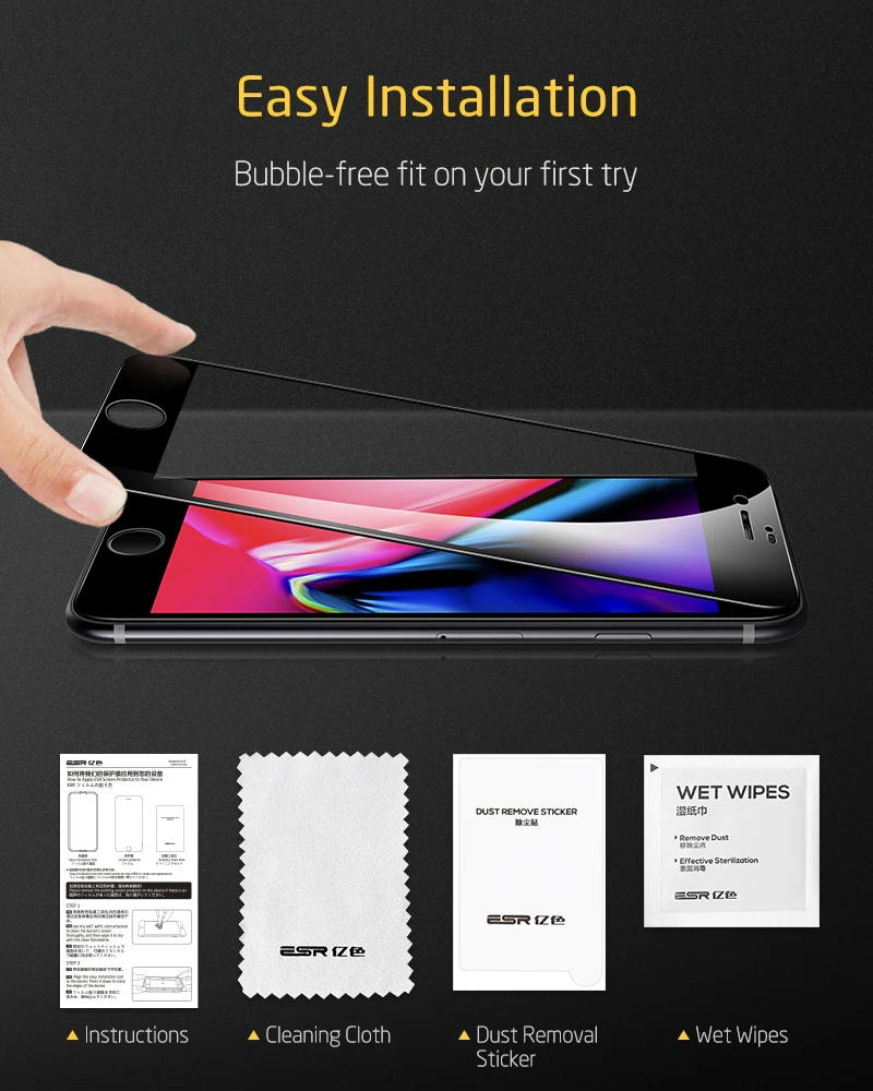 ESR Tempered Glass for iPhone 11 Pro Max XR 8 7 Screen Protector Full Cover Anti Blue Light Anti Spy Glass for iPhone XS X 11Pro
ESR Tempered Glass for iPhone 11 Pro Max XR 8 7 Screen Protector Full Cover Anti Blue Light Anti Spy Glass for iPhone XS X 11Pro