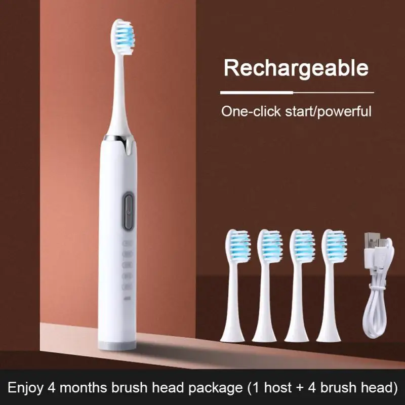 5-Modes Sonic Electric Toothbrush Ultrasonic Automatic USB Rechargeable Waterproof Deep Clean Tooth Brush with 4 Head set TSLM1
5-Modes Sonic Electric Toothbrush Ultrasonic Automatic USB Rechargeable Waterproof Deep Clean Tooth Brush with 4 Head set TSLM1