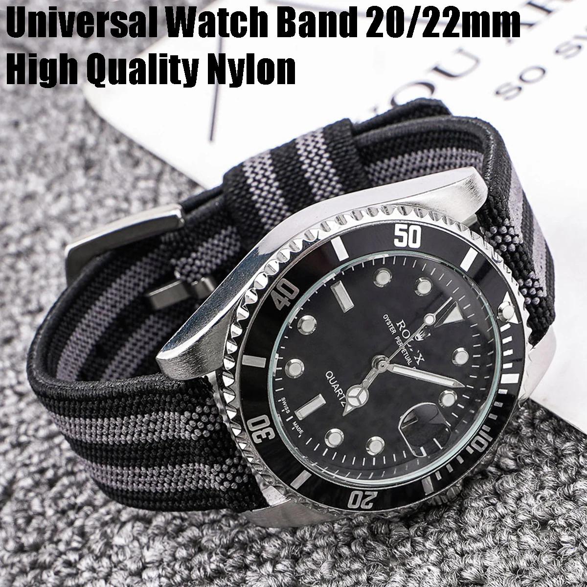 Nylon Watch Straps for Rolex Watch Bands 20mm 22mm Nato Watches Strap Sport Band Bracelet for Amazfit Watch Elasitc Replacement
Nylon Watch Straps for Rolex Watch Bands 20mm 22mm Nato Watches Strap Sport Band Bracelet for Amazfit Watch Elasitc Replacement