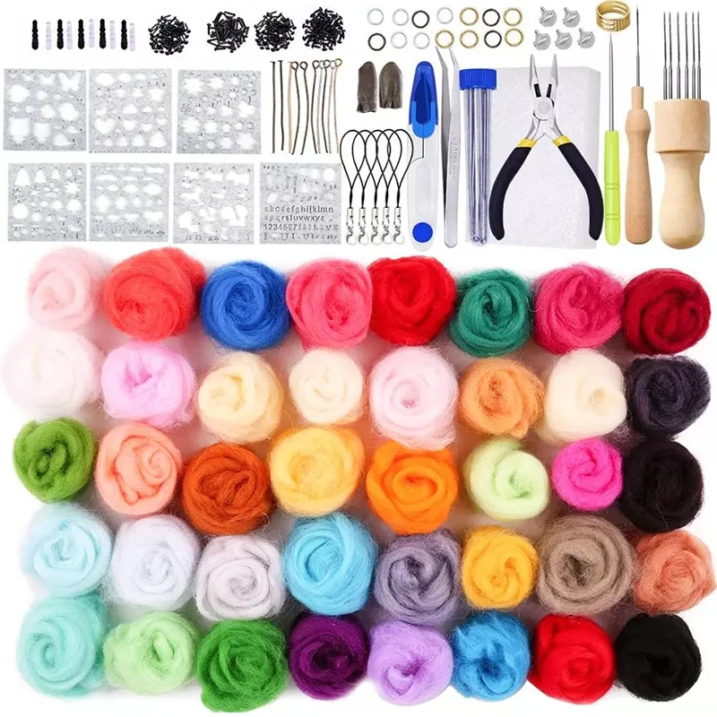 LMDZ 345PCS Soft Felt Fabric Non-woven Felt Fabric Sheet Patchwork DIY Sewing Dolls Crafts Craft Kit Starter Hand Spinning Fiber
LMDZ 345PCS Soft Felt Fabric Non-woven Felt Fabric Sheet Patchwork DIY Sewing Dolls Crafts Craft Kit Starter Hand Spinning Fiber