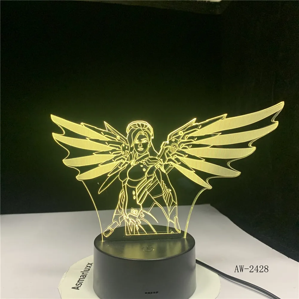 Woman With Wing 3d Lamp 7 Color Led Night Lamps For Kids Touch Led Table Lampara Lampe Baby Sleeping Nightlight AW-2428
Woman With Wing 3d Lamp 7 Color Led Night Lamps For Kids Touch Led Table Lampara Lampe Baby Sleeping Nightlight AW-2428