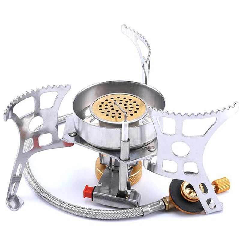 Backpacking Stove with Piezo and Camping Stove Adapter Windproof Portable Camping Gas Stove for Outdoor Picnic Hiking
Backpacking Stove with Piezo and Camping Stove Adapter Windproof Portable Camping Gas Stove for Outdoor Picnic Hiking