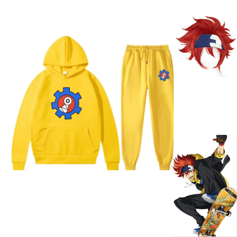 Толстовка с капюшоном с рисунком из аниме SK8 the Infinity Reki, спортивный комплект из двух предметов, толстовки с капюшоном и брюки с париком
Толстовка с капюшоном с рисунком из аниме SK8 the Infinity Reki, спортивный комплект из двух предметов, толстовки с капюшоном и брюки с париком