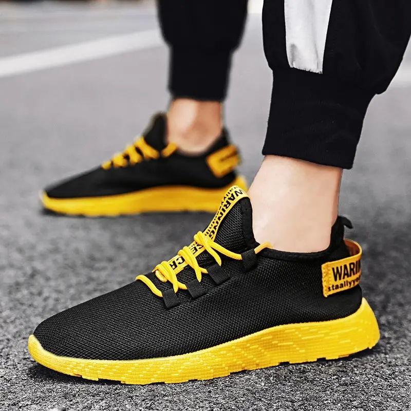Big Size Light Weight Air Mesh Running Shoes Men Sneakers Man Sport Shoes Men's Sports Black Yellow Training Sneakrs GMB-2151
Big Size Light Weight Air Mesh Running Shoes Men Sneakers Man Sport Shoes Men's Sports Black Yellow Training Sneakrs GMB-2151