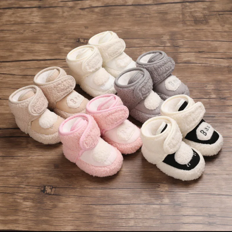 Newborn Baby First Walkers Winter Velvet Baby Girls Shoes Super Cute Snow Warm Prewalkers Soft Sole No-slip Booties 12
Newborn Baby First Walkers Winter Velvet Baby Girls Shoes Super Cute Snow Warm Prewalkers Soft Sole No-slip Booties 12