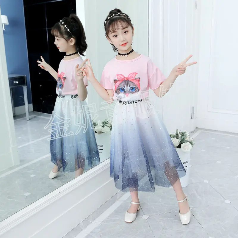 2021 Summer Dress For Girl New Children Clothes Spring Two Set Girl Skirt Suit Dress Suit for Kids Cotton Girl Dress
2021 Summer Dress For Girl New Children Clothes Spring Two Set Girl Skirt Suit Dress Suit for Kids Cotton Girl Dress