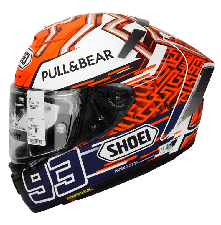 Full Face Motorcycle helmet X14 93 Marquez Helmet Riding Motocross Racing Motobike Helmet
Full Face Motorcycle helmet X14 93 Marquez Helmet Riding Motocross Racing Motobike Helmet