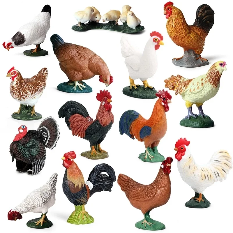2021 Lovely Farm Animals Hen Turkey Chook Chicken Cock Action Figure Model Figurines Poultry Miniature Educational PVC Kids Toys
2021 Lovely Farm Animals Hen Turkey Chook Chicken Cock Action Figure Model Figurines Poultry Miniature Educational PVC Kids Toys