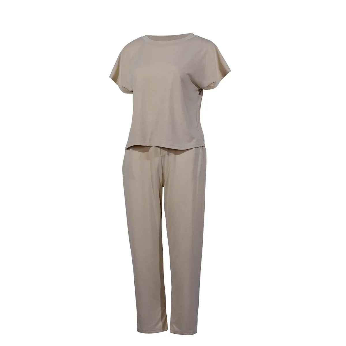 Plus Size Two Piece Suit For Women's Summer Suit Short Sleeve Solid Casual Tracksuit Suit Female Sportswear Suits With Pants
Plus Size Two Piece Suit For Women's Summer Suit Short Sleeve Solid Casual Tracksuit Suit Female Sportswear Suits With Pants