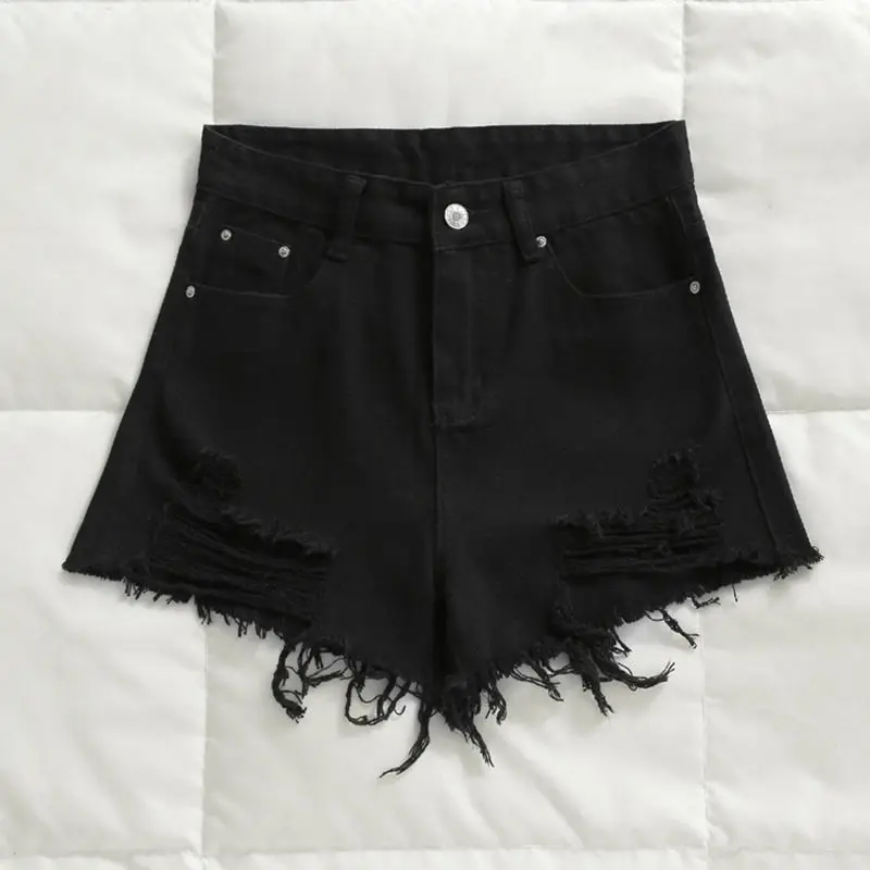 Casual Cool Summer Short Jeans Women Mid Waists Shorts For Girl Fashion Sexy Ladies Hole S~2XL | Женская одежда