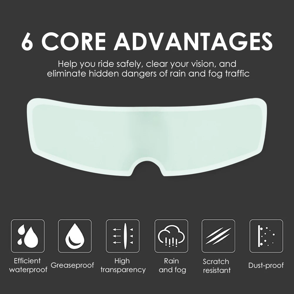Motorcycle Helmet Visor Anti Fog Film Universal Nano Coating PET Fog Resistant Film for Motorbike Helmet Shield Accessories 2021
Motorcycle Helmet Visor Anti Fog Film Universal Nano Coating PET Fog Resistant Film for Motorbike Helmet Shield Accessories 2021
