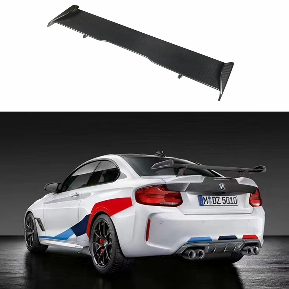 for BMW 2 Series F22 coupe M2 M3 M4 F87 spoiler 2013--2019 year real glossy carbon fiber rear wing MP style Accessories body kit |