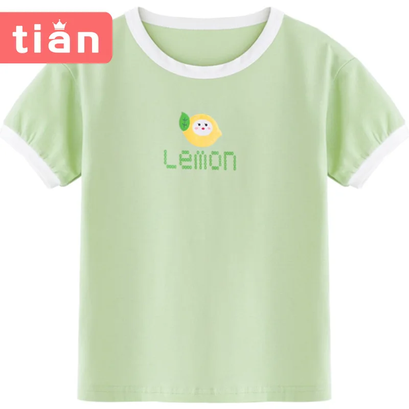 Girls' children's wear summer new children's T-shirts, big children's cute cotton printed children's short sleeves
Girls' children's wear summer new children's T-shirts, big children's cute cotton printed children's short sleeves