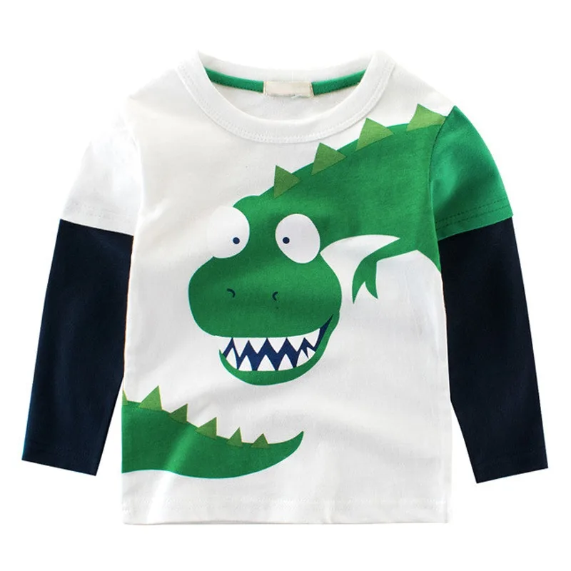 Autumn Baby Boy T-shirt Baby Long-Sleeved Round Neck Pullover Cartoon Dinosaur Long-Sleeved Shirt Baby Clothes
Autumn Baby Boy T-shirt Baby Long-Sleeved Round Neck Pullover Cartoon Dinosaur Long-Sleeved Shirt Baby Clothes