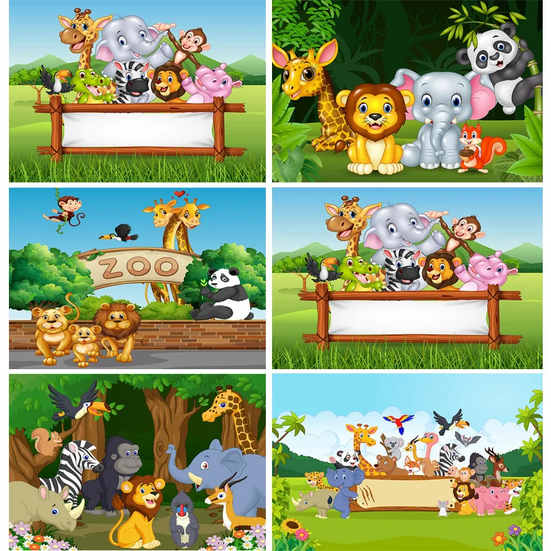 SHENGYONGBAO Art Fabric Photography Backdrops Cartoon Animals Zoo Kids Baby Birthday Theme Photo Studio Backgrounds YAXU-204
SHENGYONGBAO Art Fabric Photography Backdrops Cartoon Animals Zoo Kids Baby Birthday Theme Photo Studio Backgrounds YAXU-204