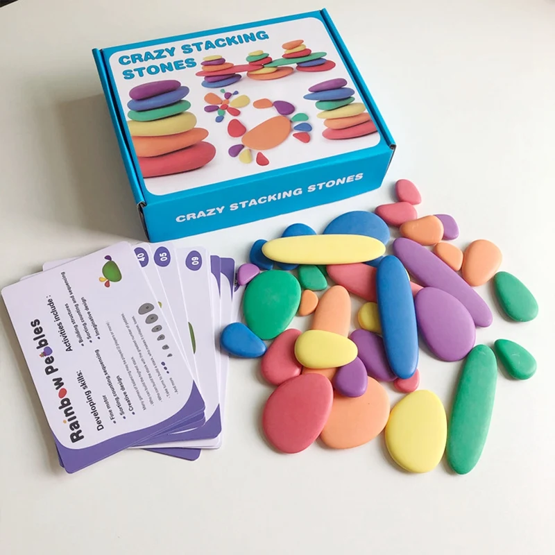 Wooden Colored Pebble Cobblestone Puzzle Early Educational Learning DIY Toy Kids Blocks Stacking Game
Wooden Colored Pebble Cobblestone Puzzle Early Educational Learning DIY Toy Kids Blocks Stacking Game