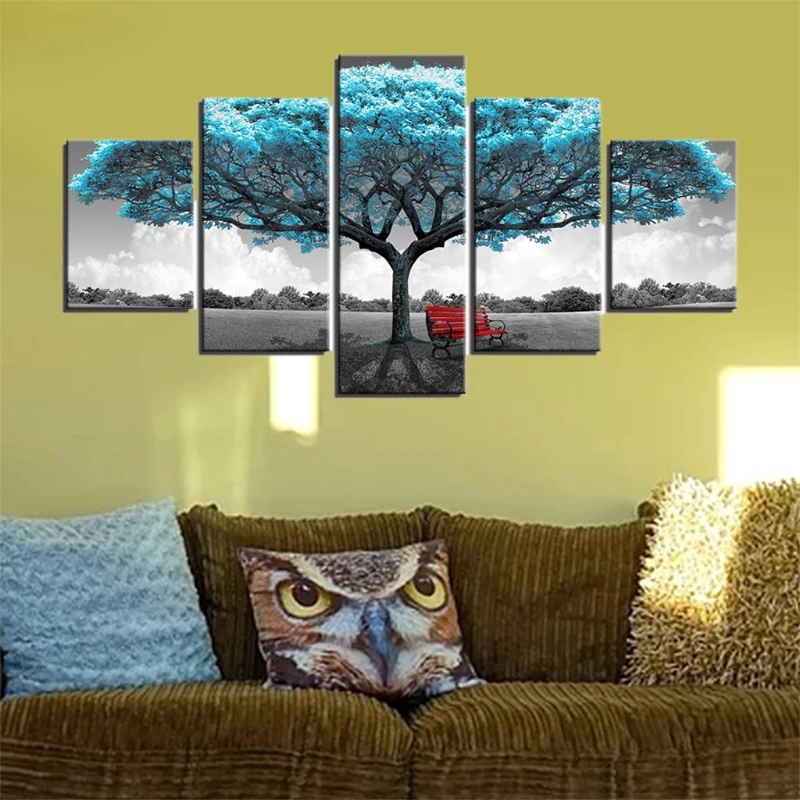 5 Pieces Unframed Tree Landscape Art Canvas Prints Wall Pictures Modern Paintings for Living Room Bedroom Home Decorations 
5 Pieces Unframed Tree Landscape Art Canvas Prints Wall Pictures Modern Paintings for Living Room Bedroom Home Decorations