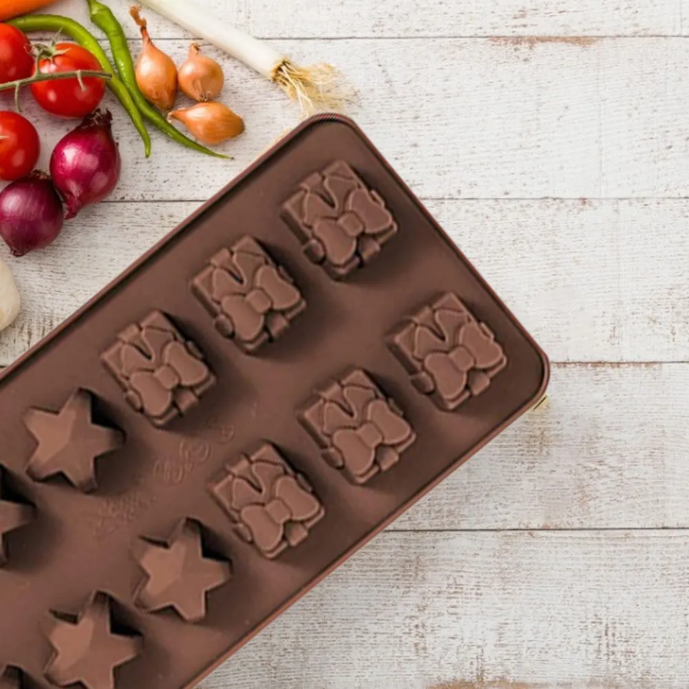 5PCS Christmas Mould Silicone Chocolate 3D Shapes Baking Candy Molds Fondant Patisserie Candy Bar Mould Handwork DIY Baking Tool
5PCS Christmas Mould Silicone Chocolate 3D Shapes Baking Candy Molds Fondant Patisserie Candy Bar Mould Handwork DIY Baking Tool