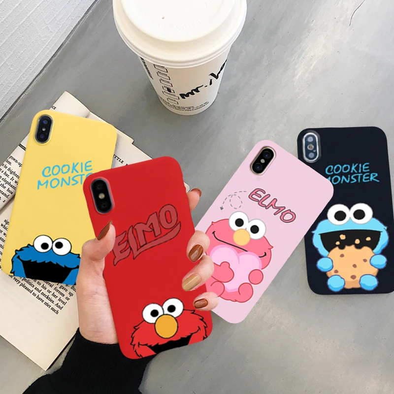 GYKZ мультфильм Улица Сезам устанавливаемый чехол для iPhone 11 Pro XS MAX XR X 7 8 6 6s Plus