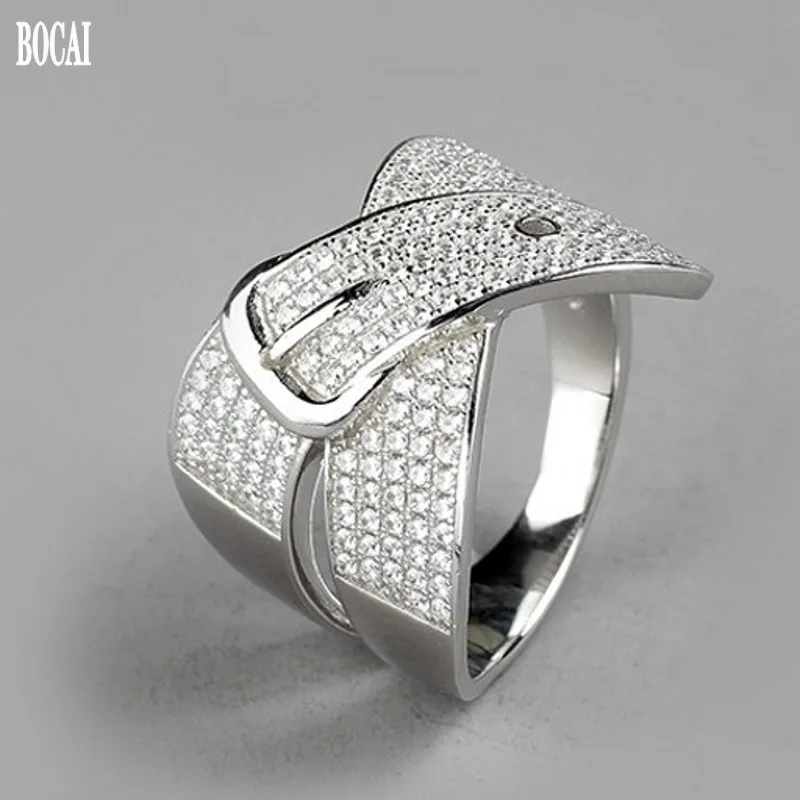 S925 real silver micro inlay belt shape couple 7A Zircon Korean simple belt ring holiday gift silver ring for men and wommen
S925 real silver micro inlay belt shape couple 7A Zircon Korean simple belt ring holiday gift silver ring for men and wommen