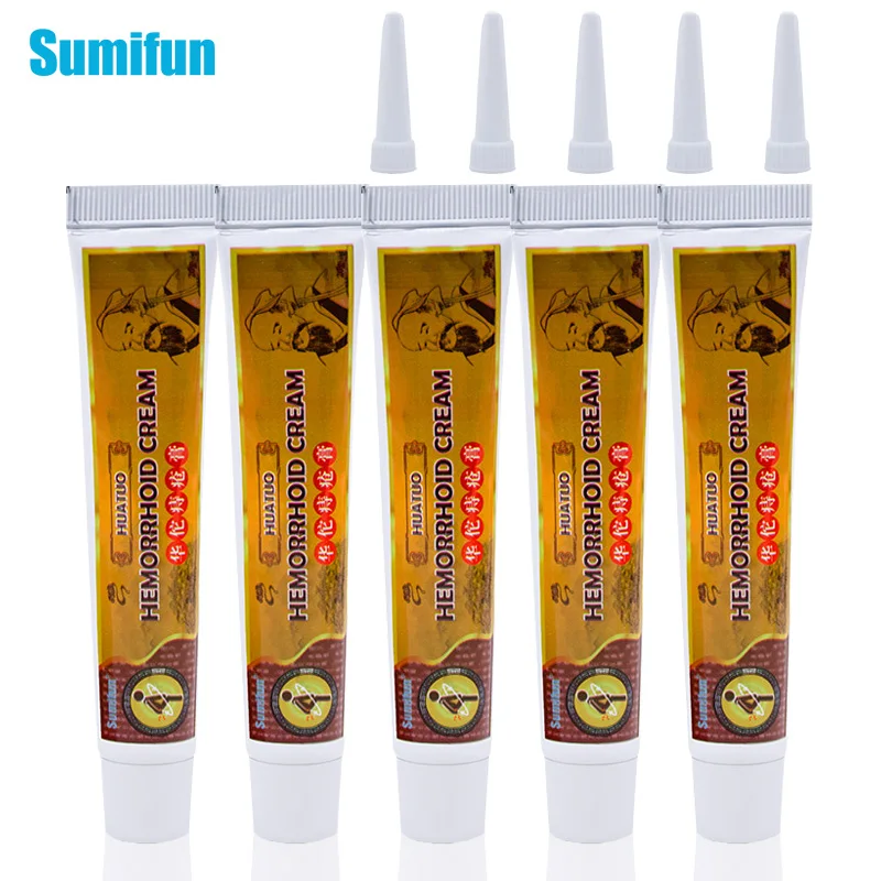 Sumifun 1/3/5 шт. травяная мазь от геморроя крем для внутренней и внешней анальной