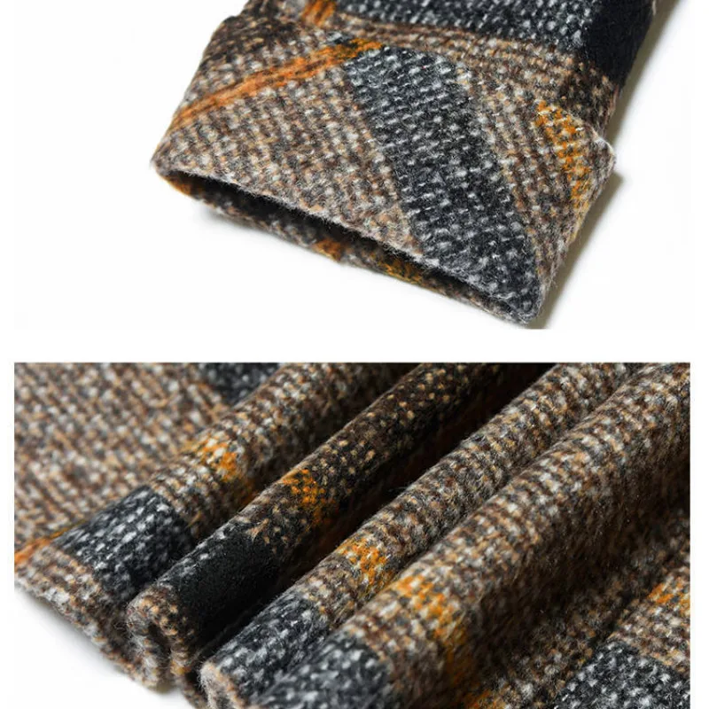 Autumn/winter new style European and American style thick woolen cloth loose and thin temperament plaid jacket female trend
Autumn/winter new style European and American style thick woolen cloth loose and thin temperament plaid jacket female trend